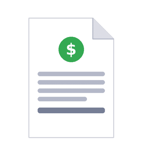 Invoice Icon 600 White