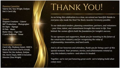 STEEL TOE BOOT GALA